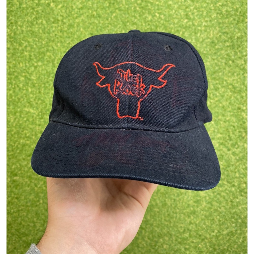 Vintage 90s WWF The Rock Hat Know Your Role Snapback Cap Wrestling WWE 1998